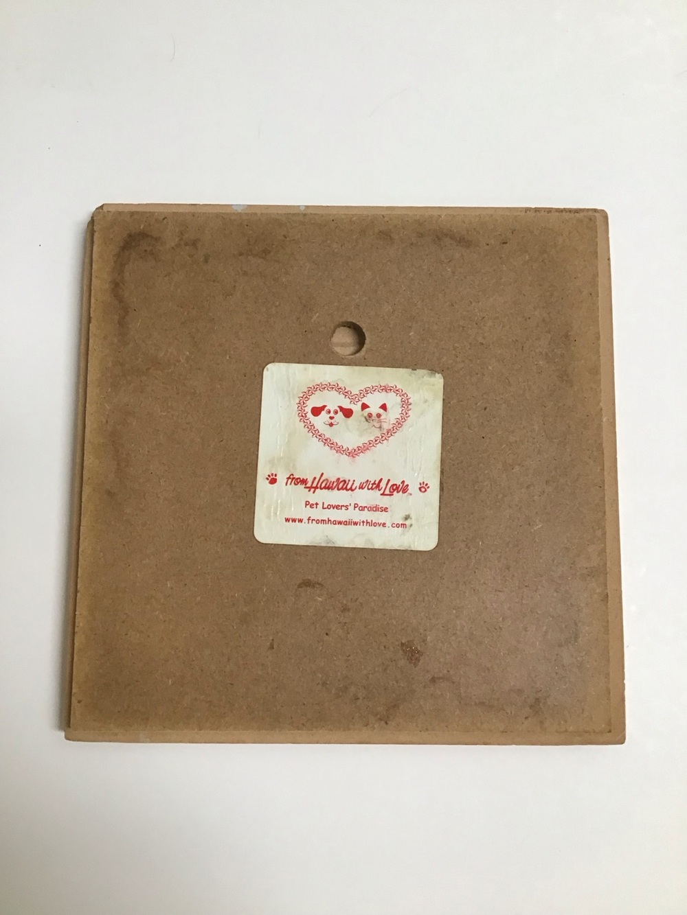 Australian Shepherd Dog Hand Painted Tile by Pumpkin 6x6” Trivet Vintage *NOTE* - Picture 2 of 8
